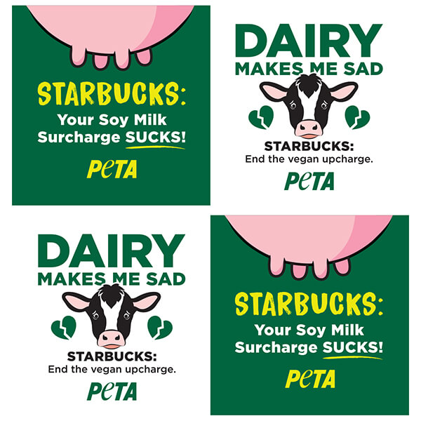 Starbucks Anti-Surcharge Sticker Sheet